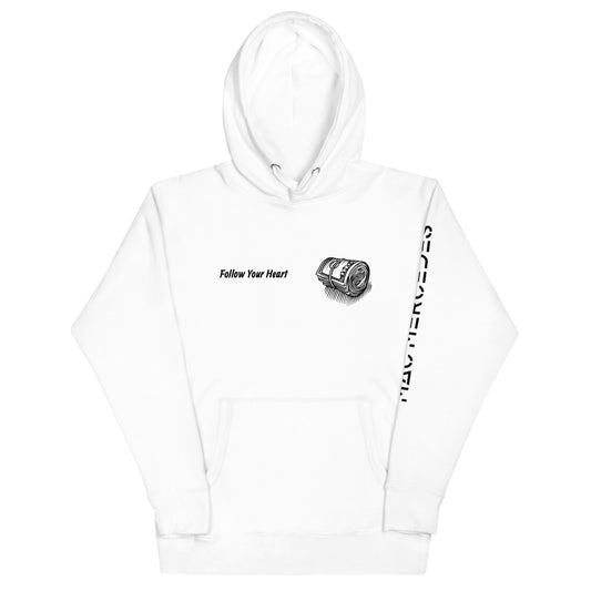 Follow Your Heart Hoodie - White